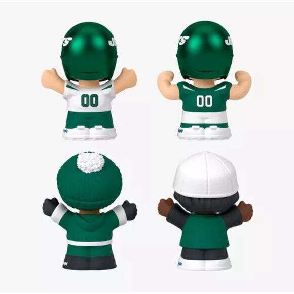 New York Jets Fisher Price Little People Collector NFL - New York Jets 4-Pack - Picture 4 of 10